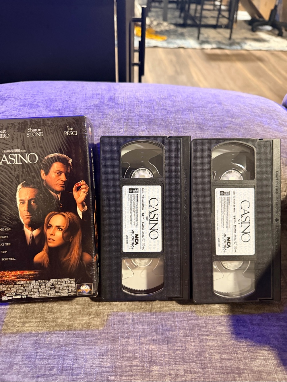 Casino VHS 2-Tape Set Martin Scorsese 1995 MCA Universal Vintage Movie
